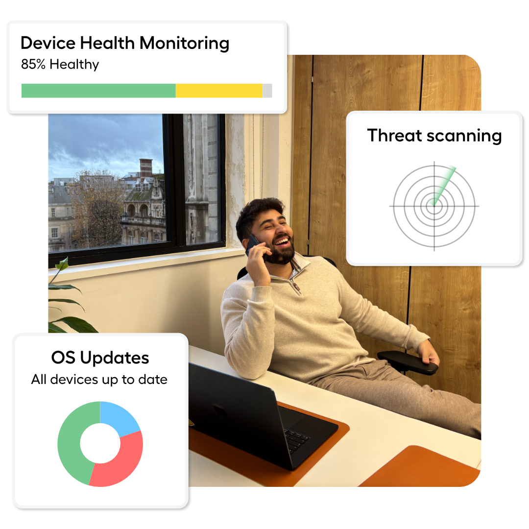 Photo showing IT management