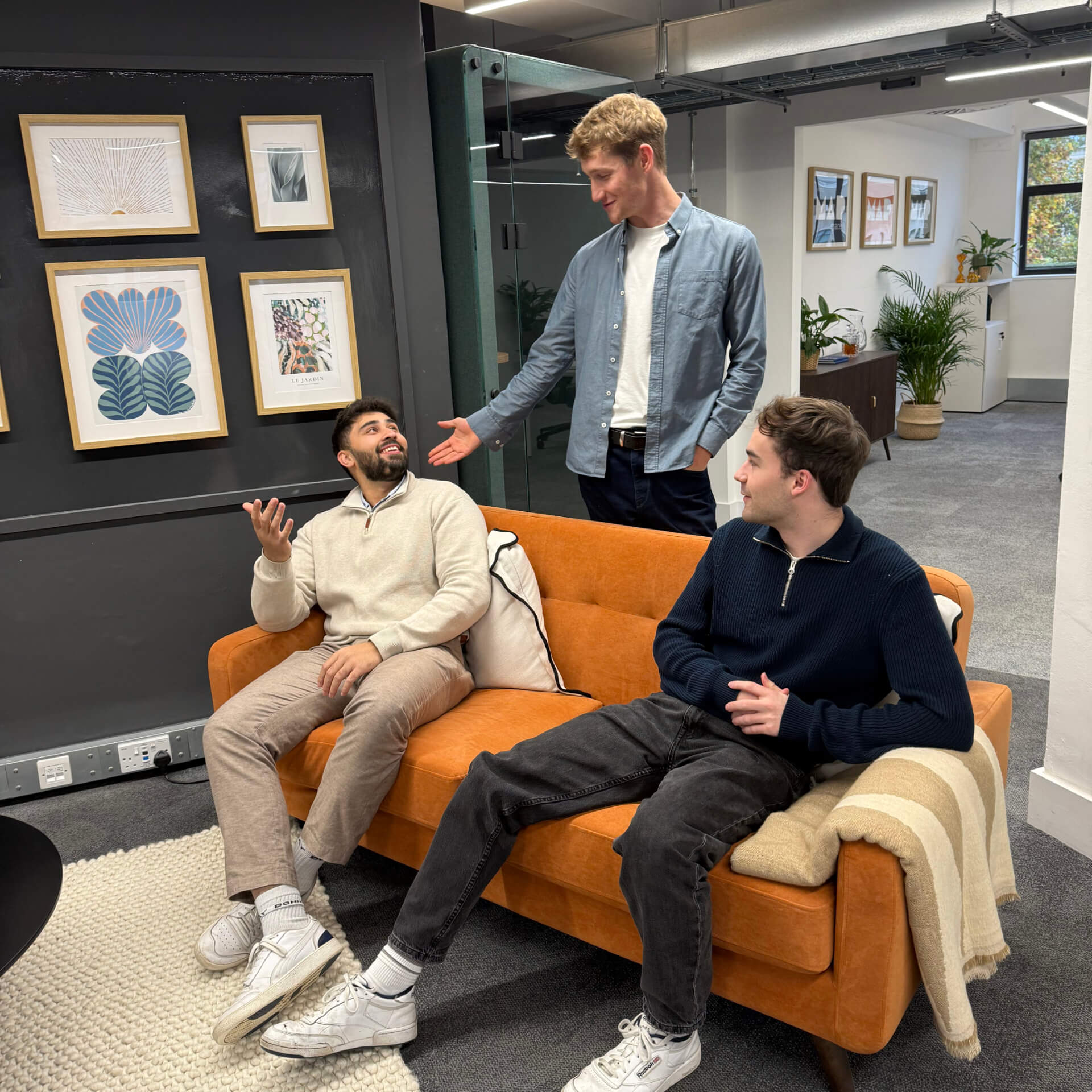 Photo of the AgencyTech team in the shop